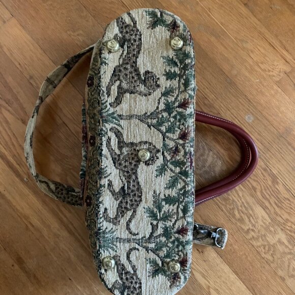 RARE Vintage Cheetah Handbag- CarpetBagger Original- Excellent - Like New - Picture 4 of 9